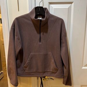 PINK Victoria's Secret Brown Zip Up Sweater